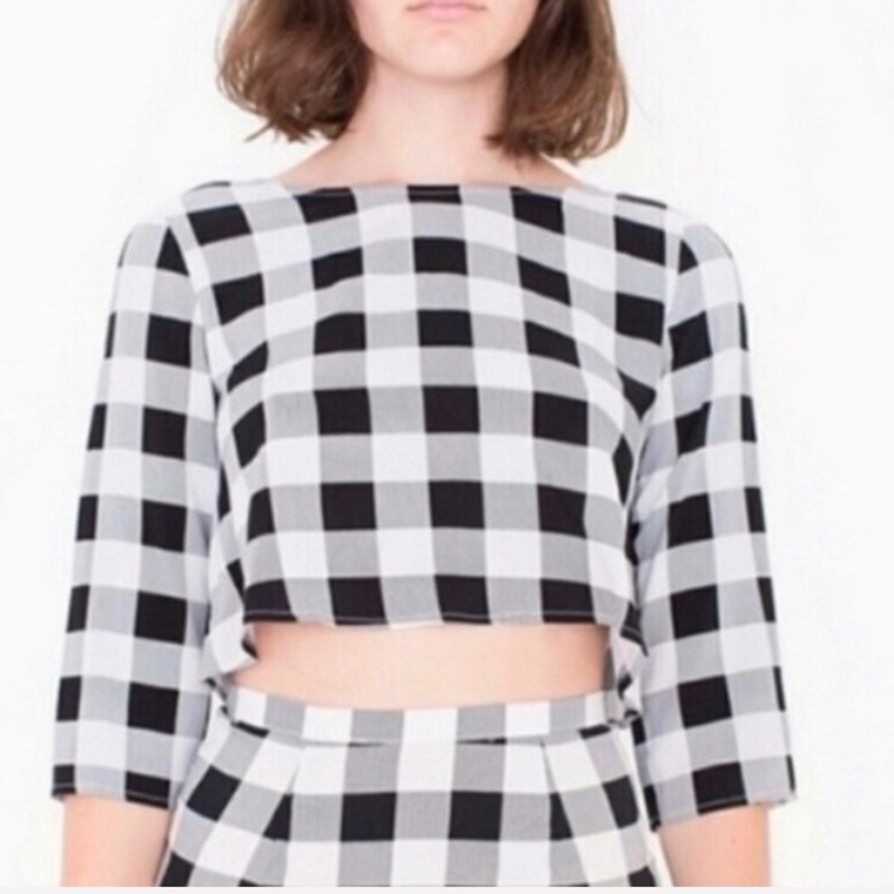 American Apparel Gingham croptop